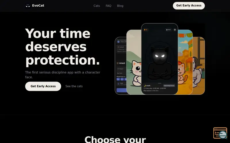 Screenshot of EvoCat