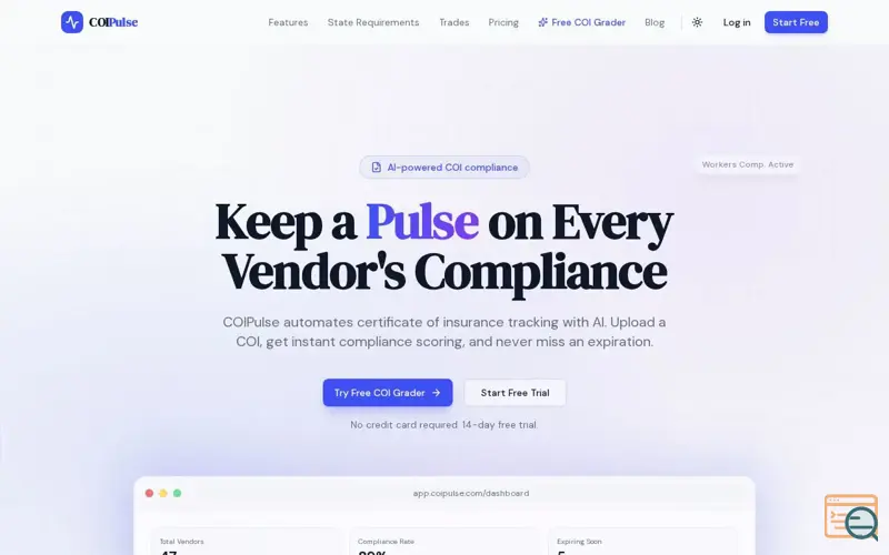 Screenshot of COIPulse