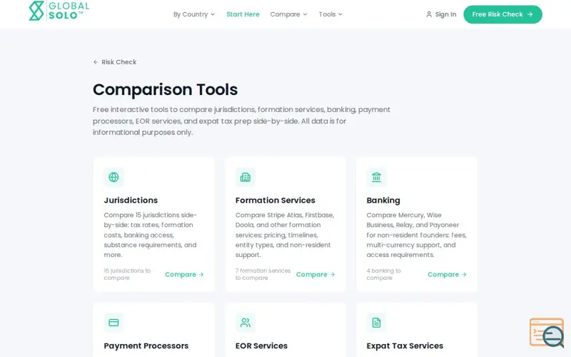 Screenshot of Globalsolo