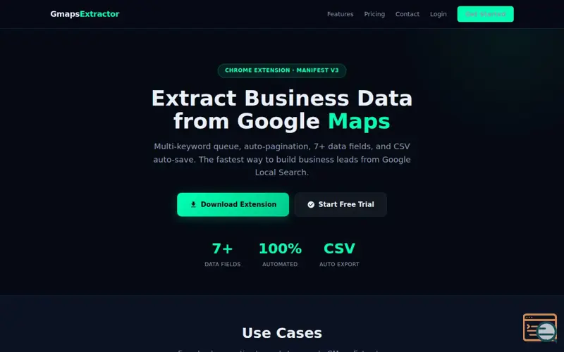Screenshot of GMaps LeadsExtractor - GMapsExtractor