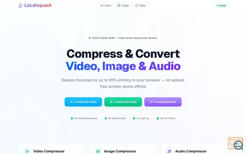 Screenshot of LocalSquash
