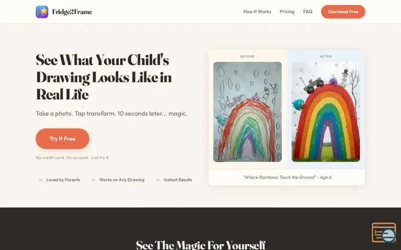 Screenshot of Fridge2Frame