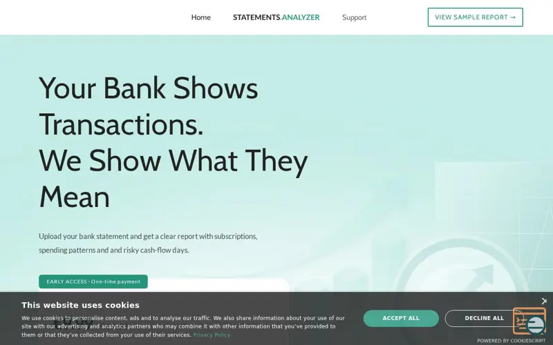 Screenshot of Statements Analyzer