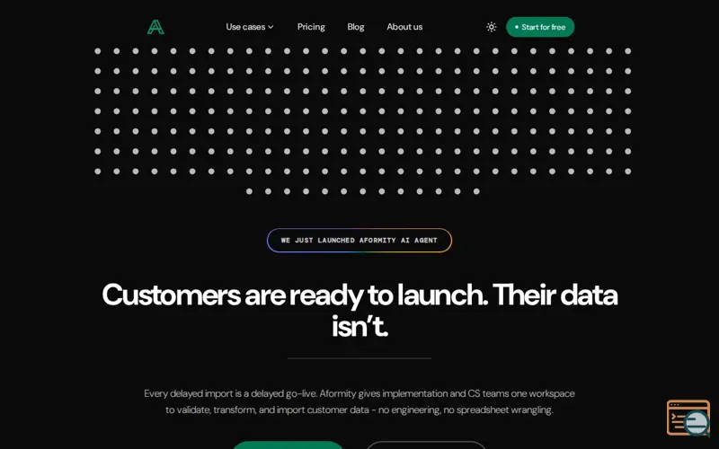 Screenshot of Aformity