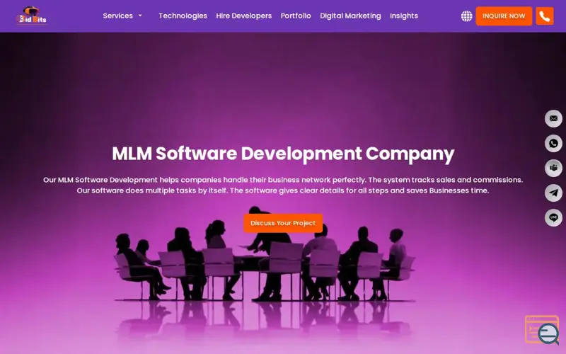 Screenshot of MLM Software Development