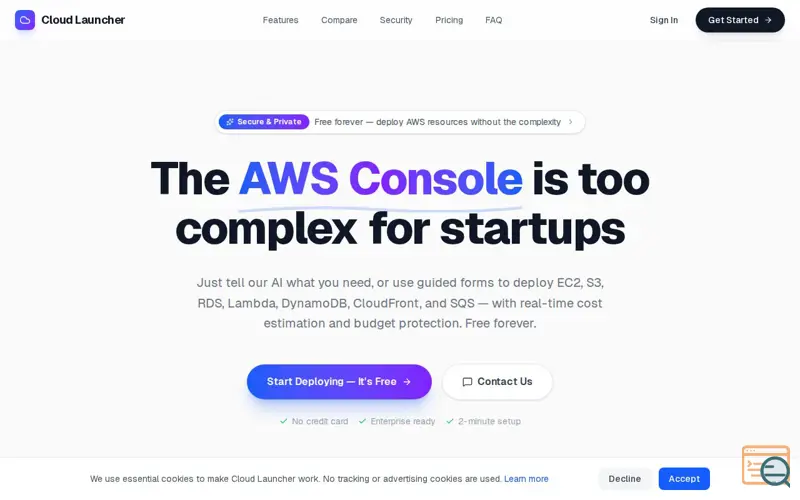 Screenshot of Cloud Launcher