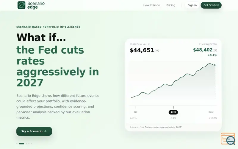Screenshot of Scenario Edge