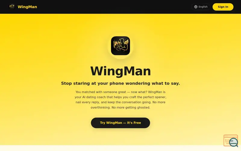Screenshot of WingMan