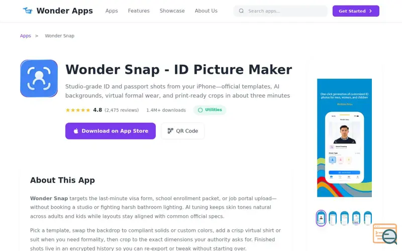 Screenshot of Wonder Snap