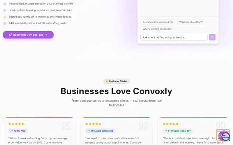 Screenshot of Convoxly