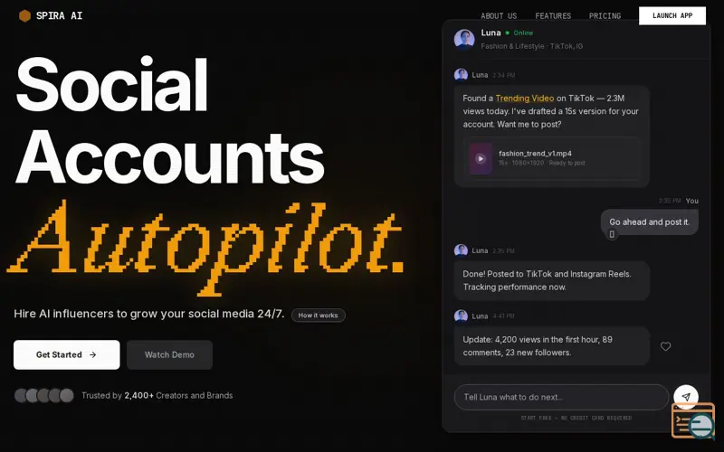 Screenshot of Spira AI