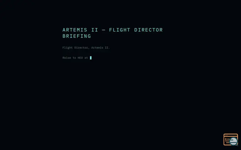 Screenshot of Artemis II Moon Mission Simulator in the Browser