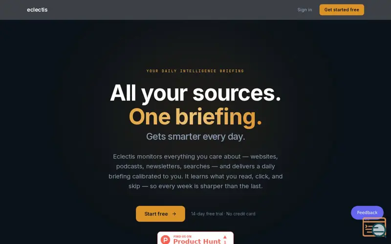 Screenshot of Eclectis