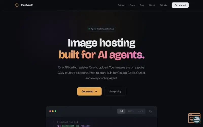 Screenshot of PixelVault