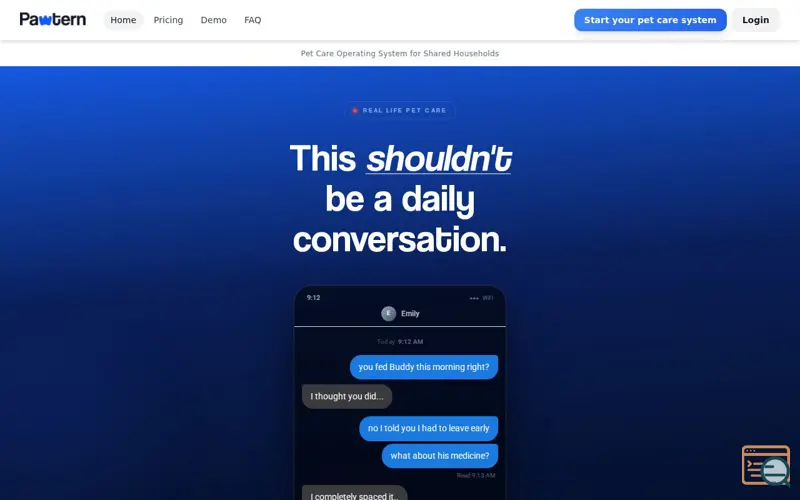 Screenshot of Pawtern