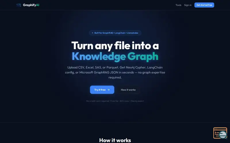 Screenshot of Graphify AI