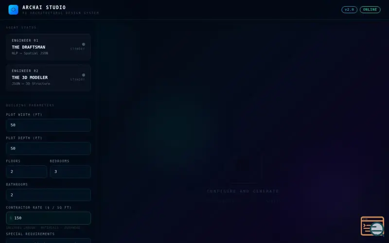 Screenshot of AI Archai Studio
