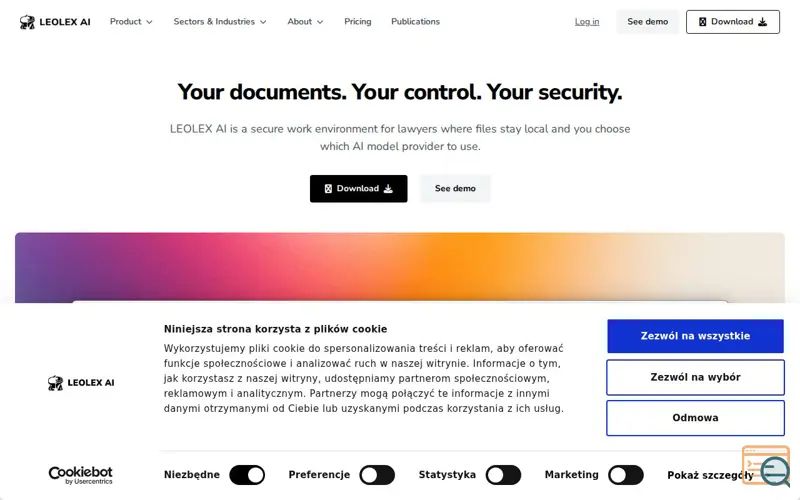 Screenshot of LEOLEX AI