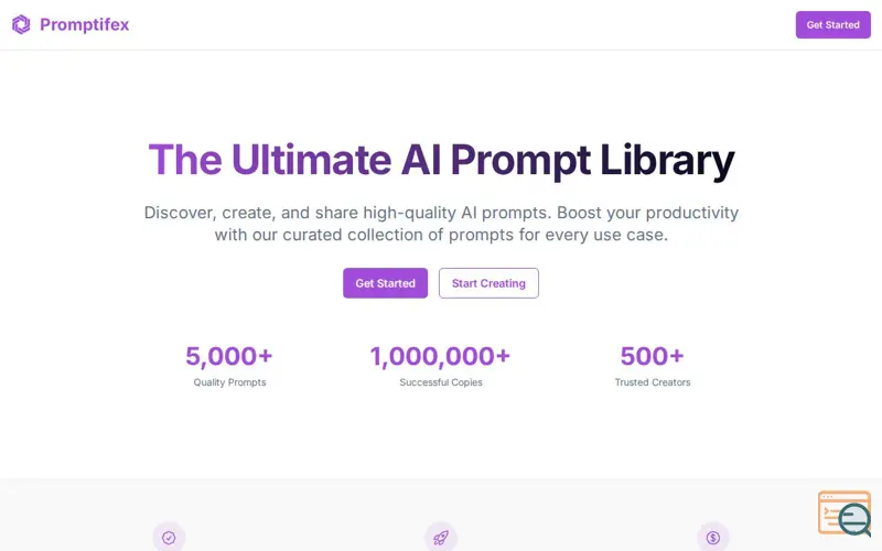 Screenshot of PromptiFex