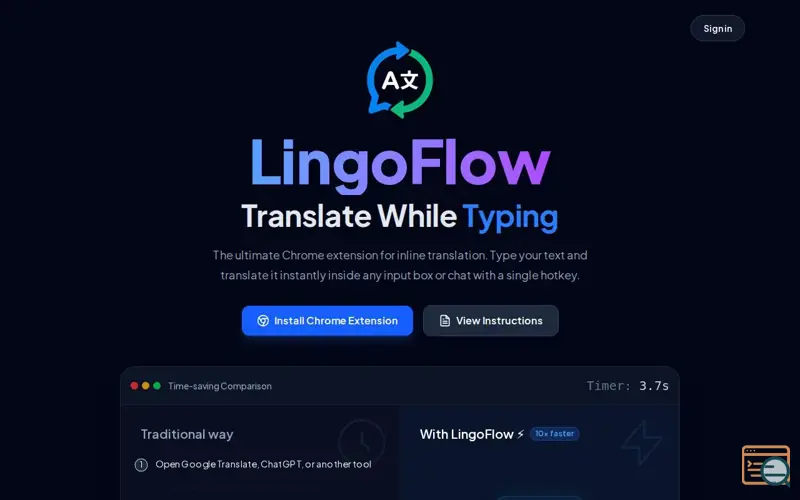 Screenshot of LingoFlow: Auto Inline Translate