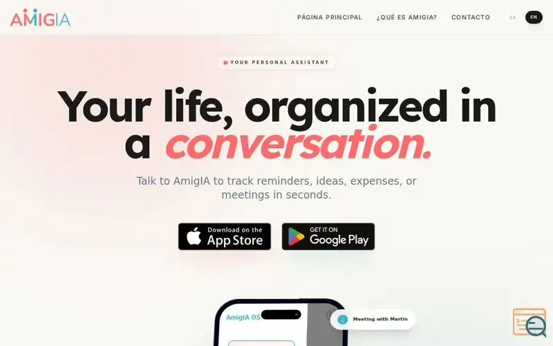 Screenshot of AmigIA