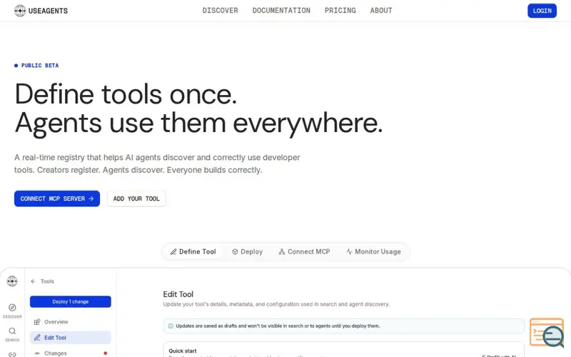 Screenshot of UseAgents