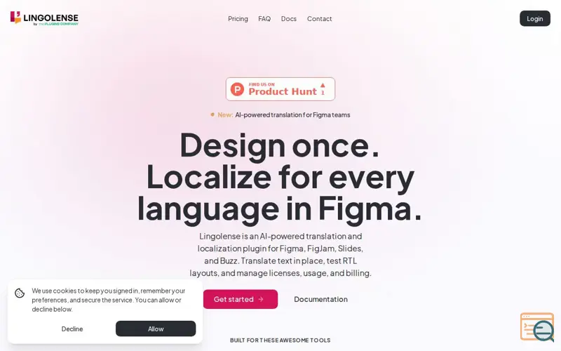 Screenshot of Lingolense