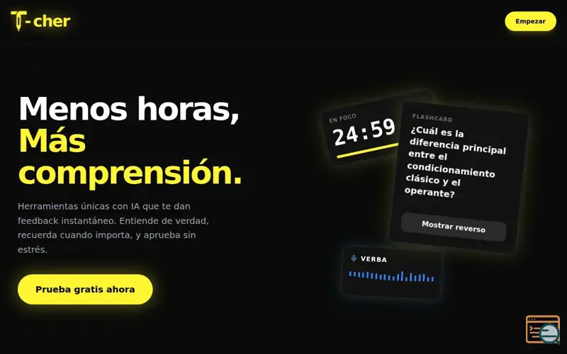 Screenshot of T-cher