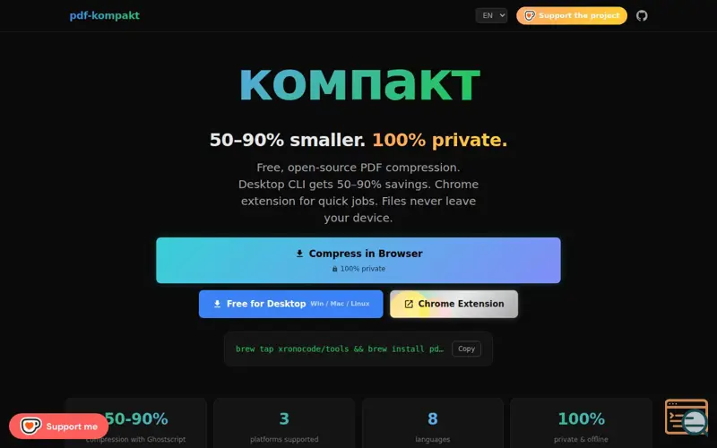 Screenshot of pdf-kompakt