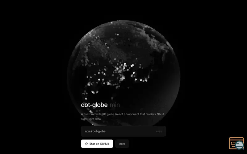 Screenshot of Dot-Globe