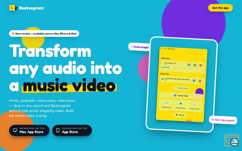 Screenshot of Beatsogram!