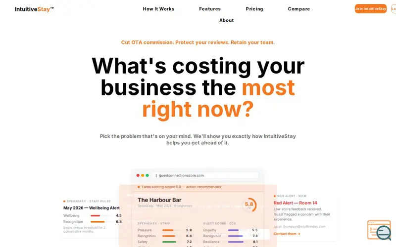 Screenshot of IntuitiveStay