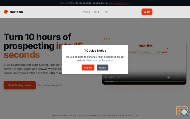 Screenshot of Nexioom