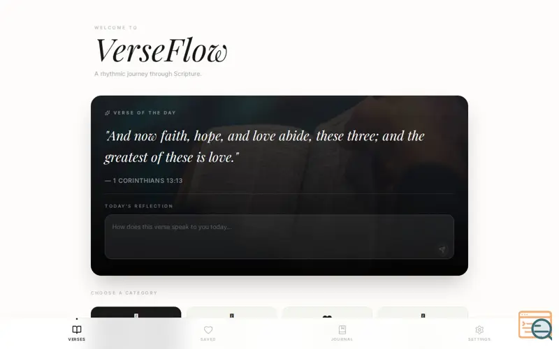 Screenshot of VerseFlow
