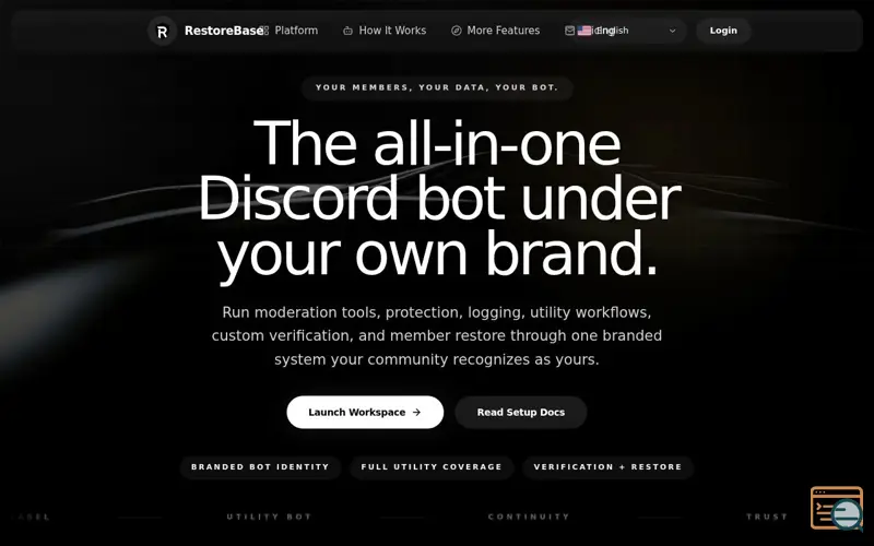 Screenshot of RestoreBase