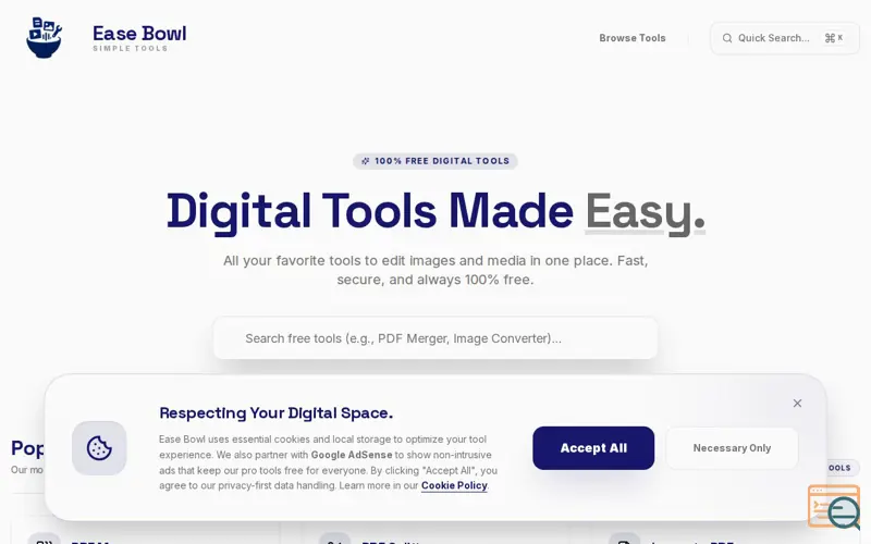 Screenshot of Ease Bowl