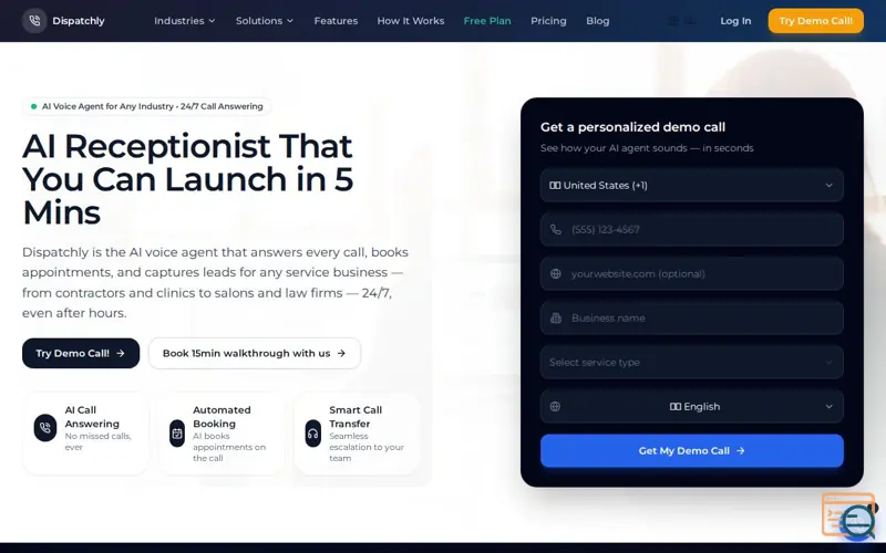 Screenshot of Dispatchly