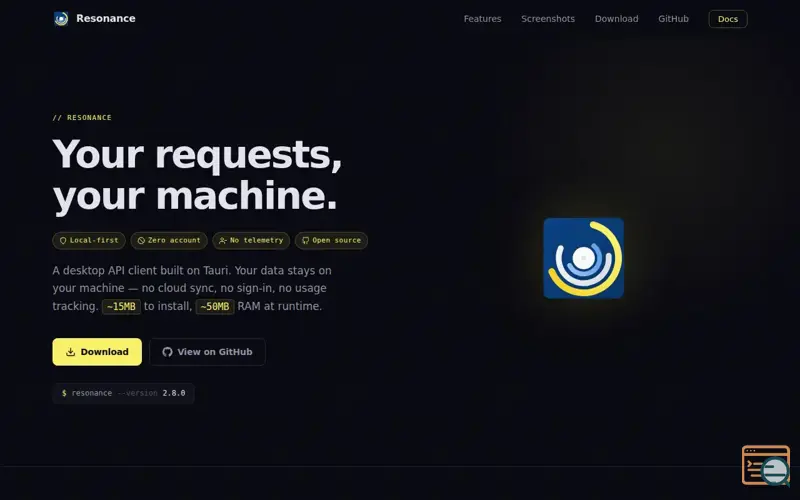 Screenshot of Resonance