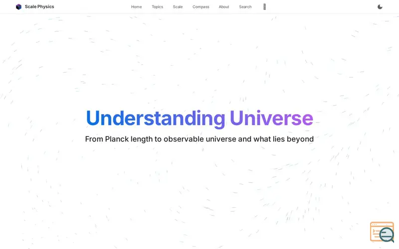 Screenshot of Scale Physics