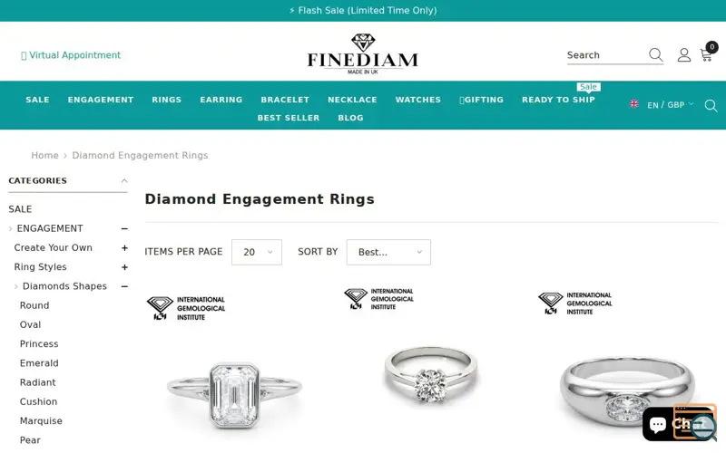 Screenshot of Finediam