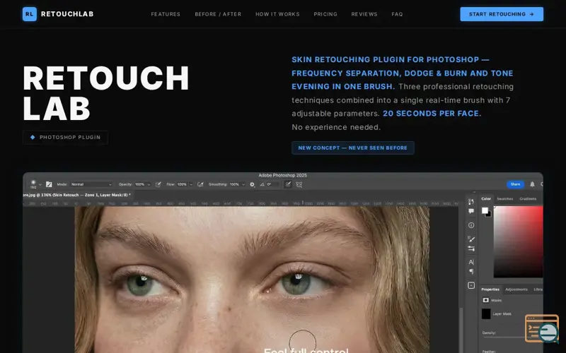Screenshot of RetouchLab