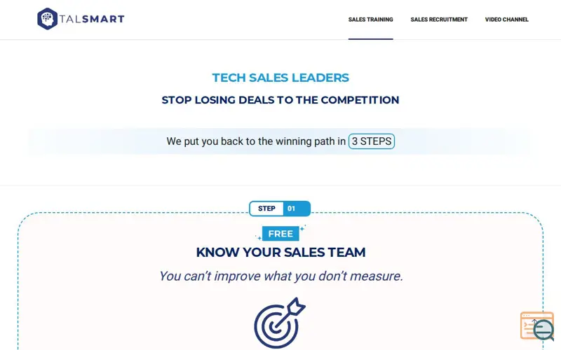 Screenshot of TALSMART