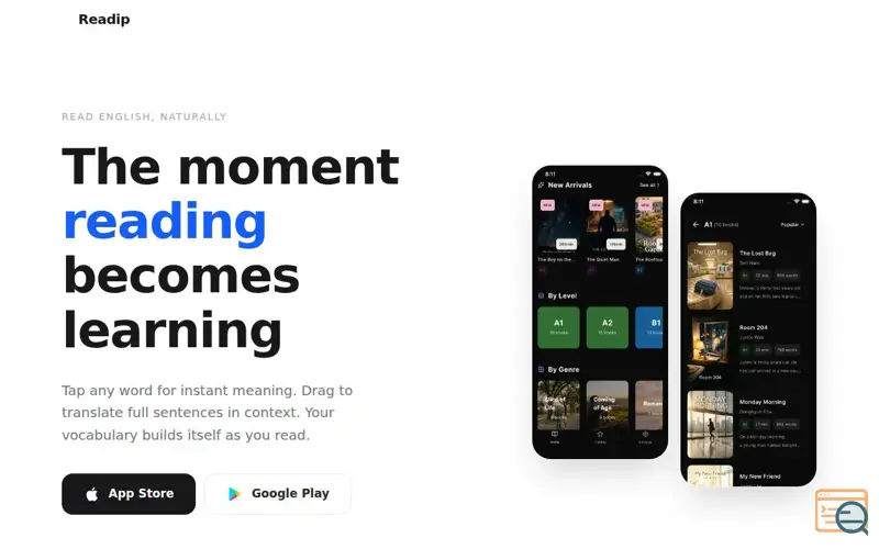 Screenshot of Readip