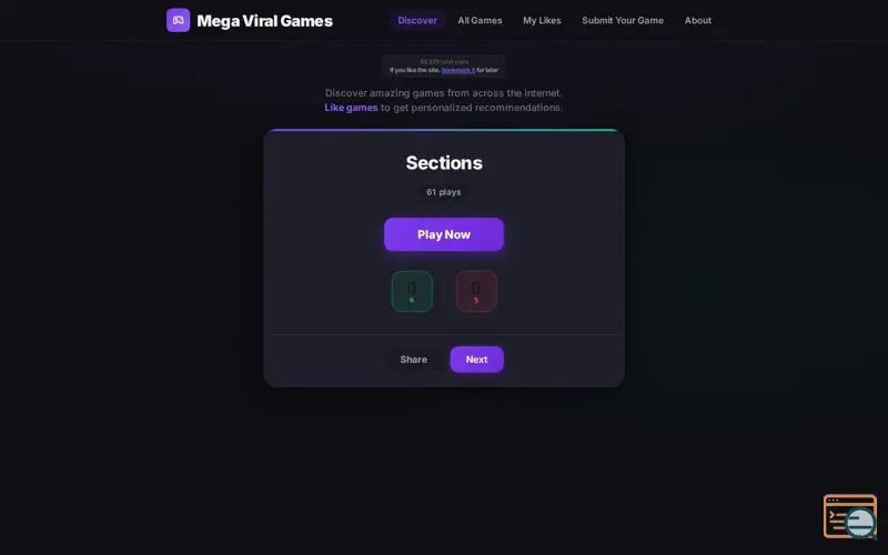 Screenshot of Mega Viral Games