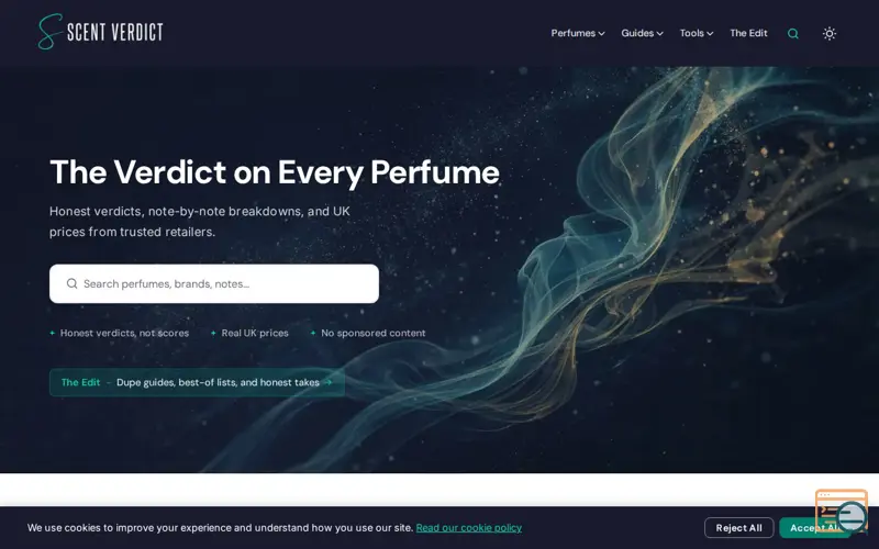 Screenshot of ScentVerdict
