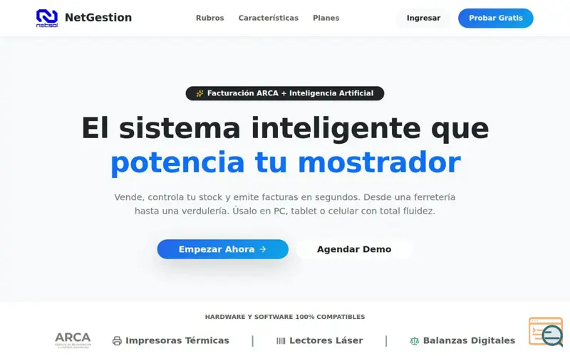 Screenshot of NetGestion