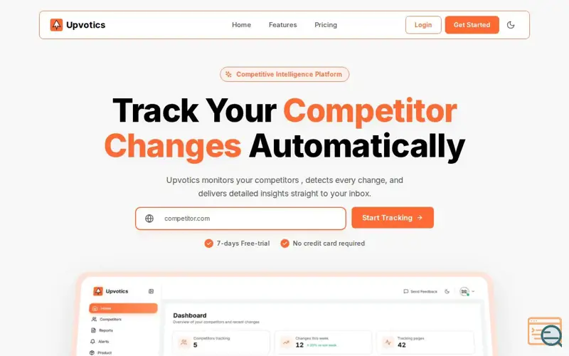 Screenshot of Upvotics