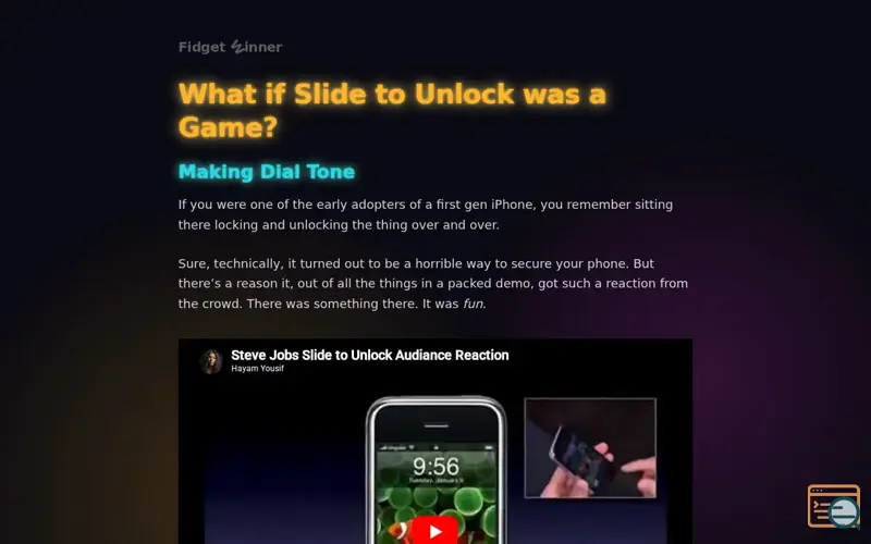 Screenshot of Dial Tone