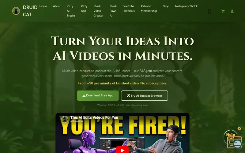 Screenshot of Druid Cat