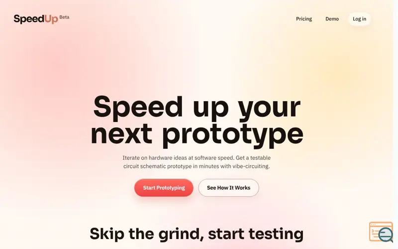 Screenshot of SpeedUp AI